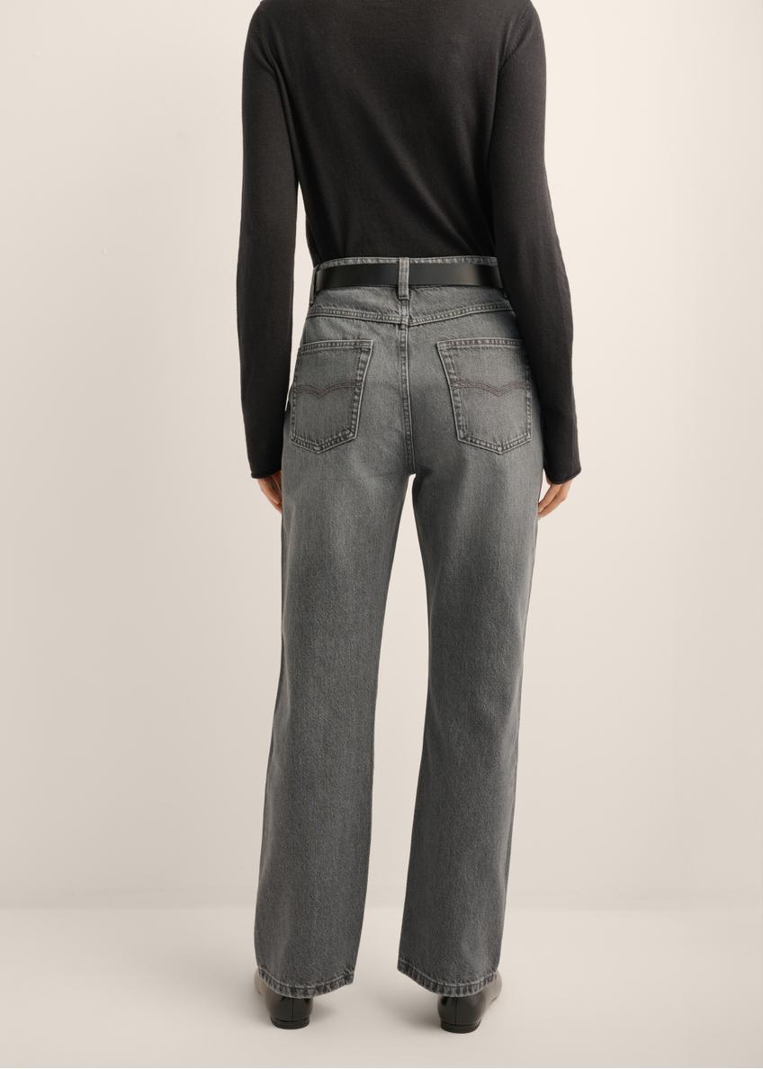 Szare jeansowe spodnie damskie JEADT-0016-9B(Z26)