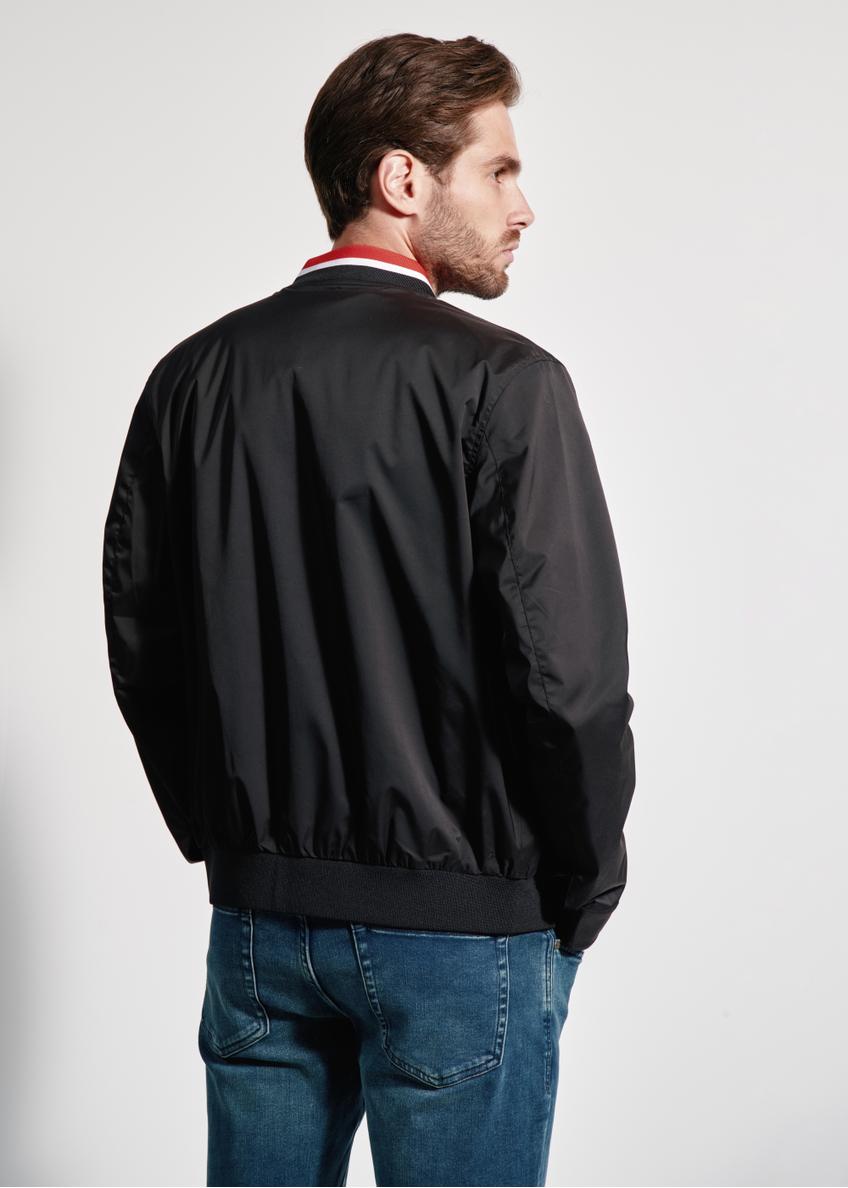Czarna kurtka bomber męska KURMT-0322-99(W24)