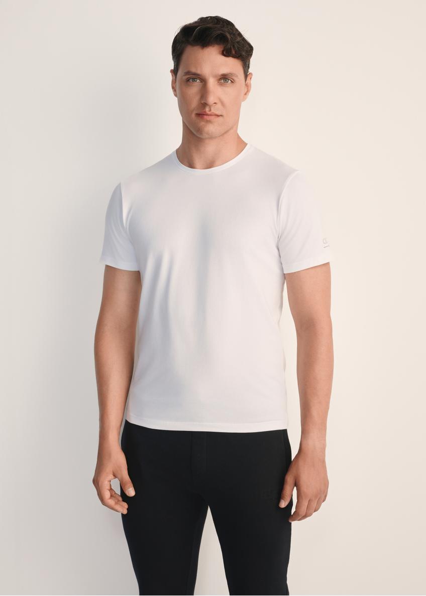 Trójpak białych T-shirtów męskich basic ZESMT-0040-11(KS)